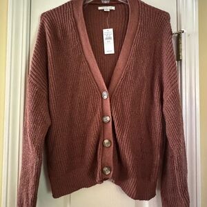 American Eagle Outfitters Warm Brown Cardigan
